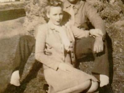 Old photo of Don Hartness and his Sweetheart