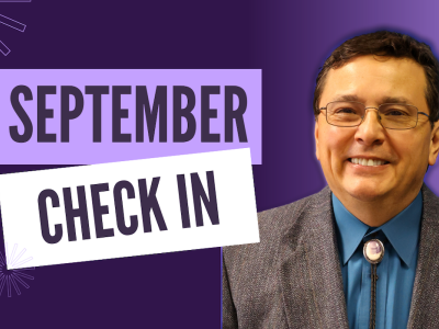 Thumbnail of Chief Diebold with the text "September Check In"