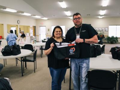 image of Rene Williams next to mike kerr