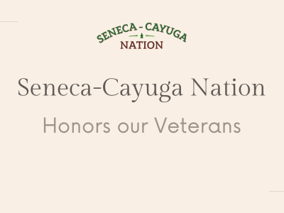 Thumbnail reading "Seneca-Cayuga Nation: Honoring Our Vets"