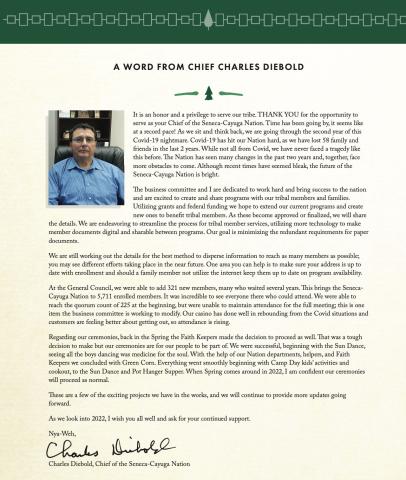 Letter from the Chief - Fall 2021